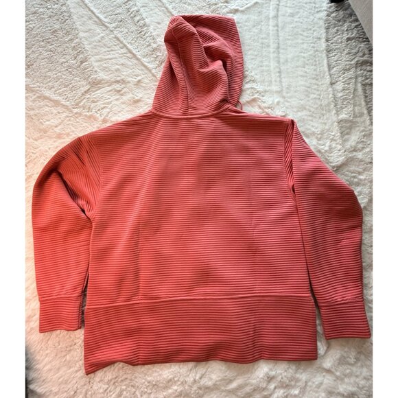 NWT DKNY zip up jacket coral S/M hooded long sleeve - Picture 3 of 8